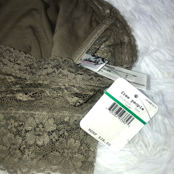 Intimately FP Lace Trim Bandeau taupe - Picture 8 of 10